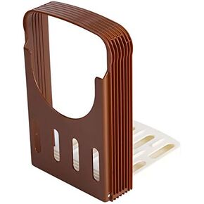 Tcotbe Bread Slicer,Foldable Bread Cutting Bread Slicer, Compact Sandwich Bagel Loaf Slicer 4 Thickness Adjustable Plastic Household Toast