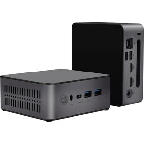 Mini PC N5A Intel Core i5-12450H up to 4.4GHz (8C/12T), 16GB LPDDR5 RAM 1TB NVMe SSD Windows 11 Pro Computers, USB 3.2/Type-C/WiFi 6/BT5.2/RJ45 2.5G/4K Triple Display Desktop PC