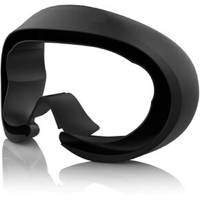 MODJUEGO Silicone Face Cover for PICO 4 &4 Ultra VR Accessories Leakage-Proof Waterproof Sweat-Proof Mask(Black)