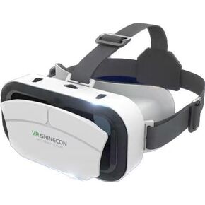 VR Headset for iPhone & Android Phone, Virtual Reality Goggles for VR Game Video Movies, Education,Kids, Compatible with Phones 4.7"-7.2", with Pupillary Distance and Focal Length Adjustment G12
