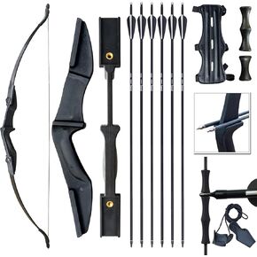Archery Bow for Adult Beginner, Left and Right Handed Recurve Bow and Arrow 20LB 30LB 40LB Takedown Bow Set Easy to Assemble