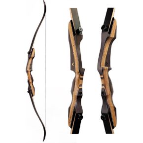 LWANO Archery Takedown Recurve Bow 62", Standard Recurve Bow for Aldults & Beginners, Right Handed, 25-50 Lbs