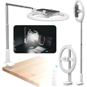LumiArc Portable Ring Light Phone Stand and Overhead with Control