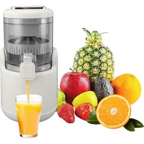 Electric Juicer, USB Rechargeable Juicer with 360° All Round Motor, Leakproof Spout, Compact Squeezer for Vegetables and Fruits