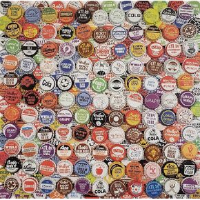 500 Soda Bottle Caps, Random Mix, Vintage Classic Brands Soda Pop Assorted Multiple 1.25'' (31.75mm)