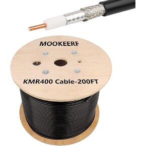 MOOKEERF KMR400 Coaxial Cable 200ft,50 ohm Low Loss KMR400 Cable 200 Feet in Saudi Arabia