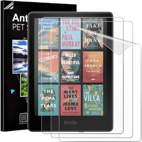 MoKo 3 Pack Screen Protector for 7" Kindle Paperwhite 12th Generation 2024 and Kindle Colorsoft Signature Edition, Anti-Glare Premium PET Protective Film Full-Coverage Matte Screen Protector