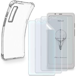 eBook Reader Screen Protector Compatible for Onyx Boox Palma 2,PET Screen Protective Film Anti Scratch High Definition and Soft Clear TPU Protective Case