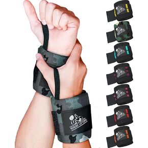 Climb Higher Safely: Supportive Wrist Wraps for Rock Climbing - Grip Strength & Injury Prevention (Camo Grey)