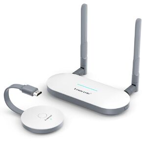 Lemorele Wireless HDMI Transmitter and Receiver,HDMI&VGA Dual Out Wireless Receiver,Plug&Play 2.4/5G 164ft 1080P Full HD,for Streaming Audio&Video to Projector/HDTV/Monitor from PC/TV-Box/Blu-ray