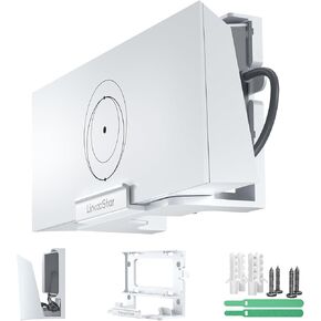 Starlink Gen 3 Router Mount, 2 in 1 Wall Holder for Starlink V3 Mesh Router and Power Supply Mounting Kit, Star Link Internet Kit Satellite, Signal Integrity Space Saving Desk Bracket