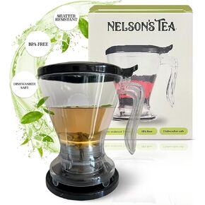 Nelson's Tea Loose Leaf Tea Maker – Durable Tea Brewer for Loose Tea, Iced Tea Maker for Tea Cups, Easy-to-Use Tea Machine for Tea Lovers, Brewer’s Best for Daily Brewing and Full Flavor Extraction.
