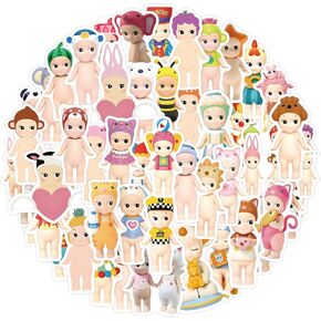 50pcs Sonny Baby Stickers for Kids Water Bottles,Cute Aesthetic Cartoon Vinyl Stickers for Teens Pad Laptops Skateboard Journal Scrapbook Travel Case Phone Computer