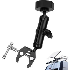 for Starlink Mini Mount Clamp Mount Kit for RV Ladder,Starlink Mini Accessories Pole Car Mount Roof Bracket，Adjustable Aluminum Alloy Starlink Mini Rack Compatible with Original Pipe Adapter