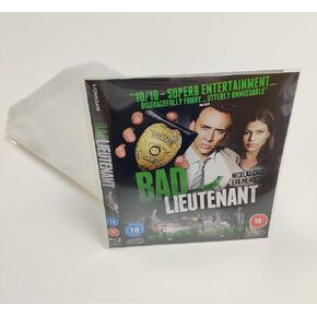 Blu-ray case case sleeve البلاستيك الشفاف مع رفرف 10/25/50/100 (حزمة 50)