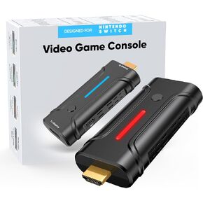 HDMI Upscaler, Highwings 1080P/2K to 4K@60Hz TV Gamer PRO for Nswitch& OLED, Retro Video Game Consoles, Real-Time No-Lag, for X360, PlayStation, Gcn, N64, WU, SNES, Genesis, Dreamcast, and More