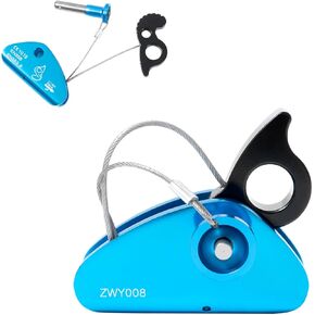 Detachable Rope Grab Ascender, Gravity Grabber Fits 11-13 MM Rope, 15 KN Load Capacity, Ideal for Rock Climbing, Tree Climbing and Rescue