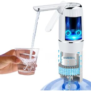 CoolWAY 5 Gallon Water Bottle Filter Electric Water Pump, Camping Outdoor Filter, Portable Electric Water Dispenser Filter ，5 Gallon Water Dispenser Pump with Filter
