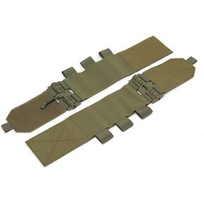 Pair of Elastic Tactical Vest Cummerbund Quick Release Mounting Strap with Magazine Pouches
