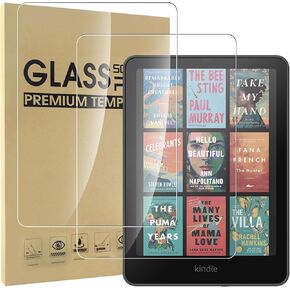 2-Pack Screen Protector Compatible with Kindle Paperwhite 7" 2024 / Colorsoft 7" 2024, [HD Clarity] [9 Hardness] [Anti-Scratch] Easy Installation Tempered Glass