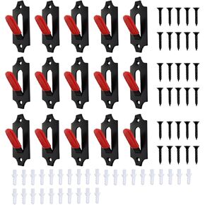 15 Sets European 2 Holes Non-Slip Mount Skull Hangers with Silicone Protector Deer Skull Mount Hanger for Indoor Outdoor Hanging Antelope Cattle Coyote Small Hunting Animals Decoration with Screws