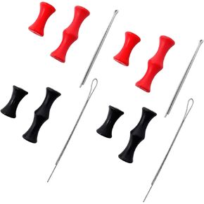 Honbay 4 Sets Bowstring Finger Savers Finger Guards Archery Bowstring Finger Protector for Hunting or Bowfishing