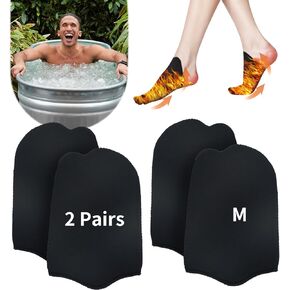 2 Pairs Ice Bath Toe Socks, Cold Plunge Toe Covers, Ice Bath Toe Booties Cold Plunge Toe Booties,Cold Plunge Tub Accessories, Reusable Neoprene Toe Warmers for Ice Baths and Cold Plunge at Home(P9.3)
