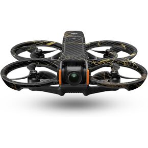 Carbon Fiber Drone Skin Compatible with DJI Avata 2 (2024) - Black Gold Marble - Premium 3M Vinyl Protective Wrap Decal Cover - Easy to Apply | Crafted in The USA by MightySkins