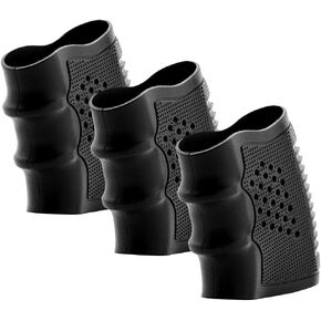 Fidragon Tactical Rubber Grips Glove Sleeve Slip-On Ventilated Grip Grips for Glock and Oher Pistol 3 Pcs Black…