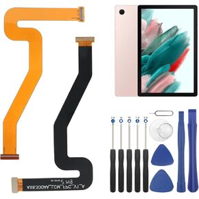 LCD Screen Display Cable Replacement for Samsung Galaxy Tab A8 10.5" (2021) SM-X200 SM-X205 LCD Motherboard Mainboard Flex Cable Ribbon Replacement for Galaxy Tab A8 10.5" with Screwdrivers