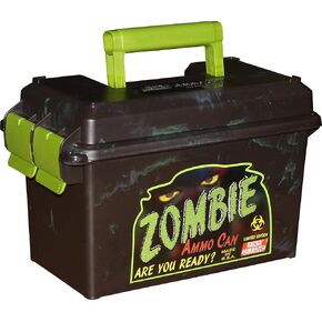 MTM AC50Z Ammo Can, 50-Caliber, Heavy-Duty Dual Latching System, Rugged Polypropylene Plastic, O-Ring Seal System, Water Resistant, Bulk Ammo Storage, USA Made, Zombie