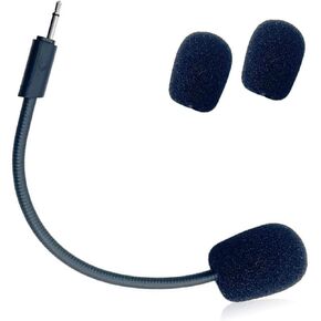 Replacement Game Microphone for JBL Quantum 100 (Q100) Stereo Studio Gaming Headsets on PS5 PS4 PC Xbox MAC, Detachable Noise Cancelling Crystal-Clear Game Microphone Voice Boom, 2.5mm Jack