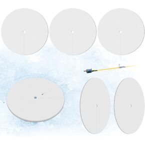 6 Pcs Ice Fishing Hole Covers 12 Inch Insulator Fishing Accessories Insulated Ice Tip Ups Hole Cover Lid for Winter Fish Houses Equipment