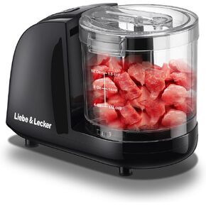 Liebe&Lecker Mini Food Processor,1.5 Cup Mini Chopper for Cutting Vegetable, Garlic,Onion and Meat