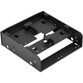 5.25" to 2.5" / 3.5" Floppy-Drive Bracket, 2.5" / 3.5" HDD/SSD to 5.25" Floppy-Drive Bay Computer Mounting Bracket