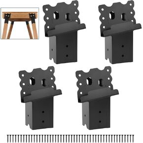 Deer Stand Brackets 4pcs,Outdoor 4"x 4" Compound Angle Brackets,Multi-Use Elevator Brackets for Outdoor Platforms,Deer Hunting Stands,Shooting Shacks and Tree Houses