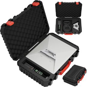 Starlink Mini Hard Case Waterproof Portable Starlink Mini Travel Carrying Bag with Foam Shockproof Storage Box Weatherproof for Starlink Mini and Accessories