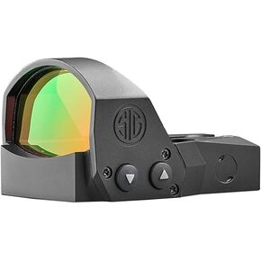 Sig Sauer ROMEO1PRO 1x30mm 6 MOA Red Dot Sight | Compact Durable Aluminum Corrosion-Resistant Waterproof Open Reflex Sight with Protective Shroud