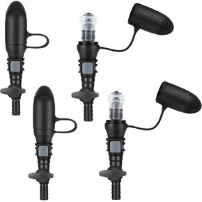 Pickmesh 4 Packs Hydration Bladder Valve Replacement Mouthpiece Replacement Hydration Pack Mouthpiece Backpack Valve Compatible with Most Water Backpack and Brands