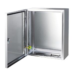 Yongchen Electrical Enclosure 20x16x8 Inch Stainless Steel Enclosure IP66 Waterproof and Dustproof Metal Box Indoor and External Wall Hanging Electrical Enclosure Box