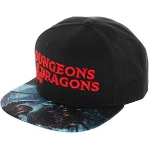 Bioworld Chainsaw Man Logo & Pochita Men's Black Precurve Snapback Hat in Saudi Arabia