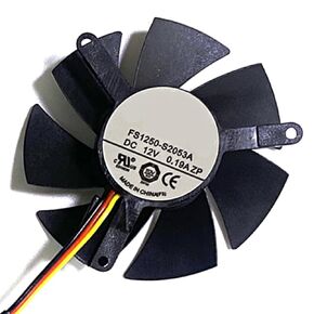 Graphics Card Cooling Fans Suitable for Gigabyte GT 1030 GTX 1050 1050Ti Low Profile GV N710 GTX 710 Series Desktop FS1250-S2053A 47mm 12V 0.19A 3Pin Video Card Cooler Fans GPU Fan