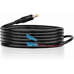 KSK 4.0x1.7mm DC Trail Camera Chewproof Power Cord,with .25'' Female Spade Connector,Length 98-inch,Compatible with Tactacam Reveal (12V), Reveal X/XB/SK/X Gen 2.0/X Pro (12V), Spartan GoCam (6V)