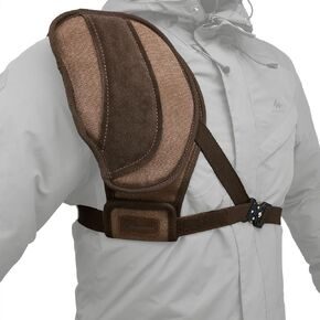WAYNE'S DOG Ambidextrous Shooting Recoil Field Shield, Suede Leather Canvas Shotgun Shoulder Recoil Pad Shirt