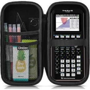 Calculator Case for Texas Instruments TI-84 Plus CE/TI-84 Plus/TI-83 Plus CE/Casio fx-9750GII, TI-Nspire CX II CAS, TI-Nspire CX II, TI-89 Titanium, TI-85, TI-86 Graphing Calculator, Black