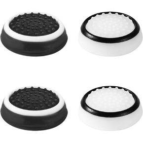 4 Pcs Thumb Grips, Thumbstick Grips Caps, Silicone Thumb Stick Gamepad Cover, Joystick Grips Analog Accessories for PS5 PS4 Xbox Series X/S Xbox One Switch Pro Controller in Saudi Arabia