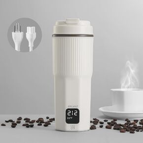 Dual Voltage Travel Electric Kettle, 13oz (380mL), 110-220V~, 316 Stainless Steel Interior, Portable Kettle for Travel, BPA-Free