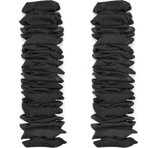 ECUDIS 2 Packs Chandelier Chain Cover Cord Cover 6 Feet, Great for Lamps, Light Fixtures, and Desks, Cable Management, Black
