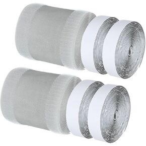 MECCANIXITY Floor Cord Cover 9.8 Ft x 4" Grip Floor Cable Protector Management for Home Floor with Adhesive Backing Prevent Tripping Nylon Polyester Blend Grey 2Pcs
