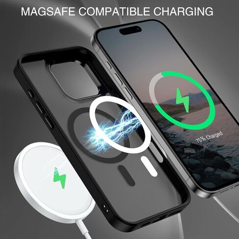 Bentoben for iPhone 16 Pro Max Case 2024 ، Case Phone iPhone 16 Pro Max Magnetic Case [متوافق مع MAG Safe] غطاء وقائي شفاف غير مريح لـ iPhone 16 Pro Max 6.9 "Green in Kuwait